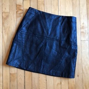 H&M Faux Leather Mini Skirt